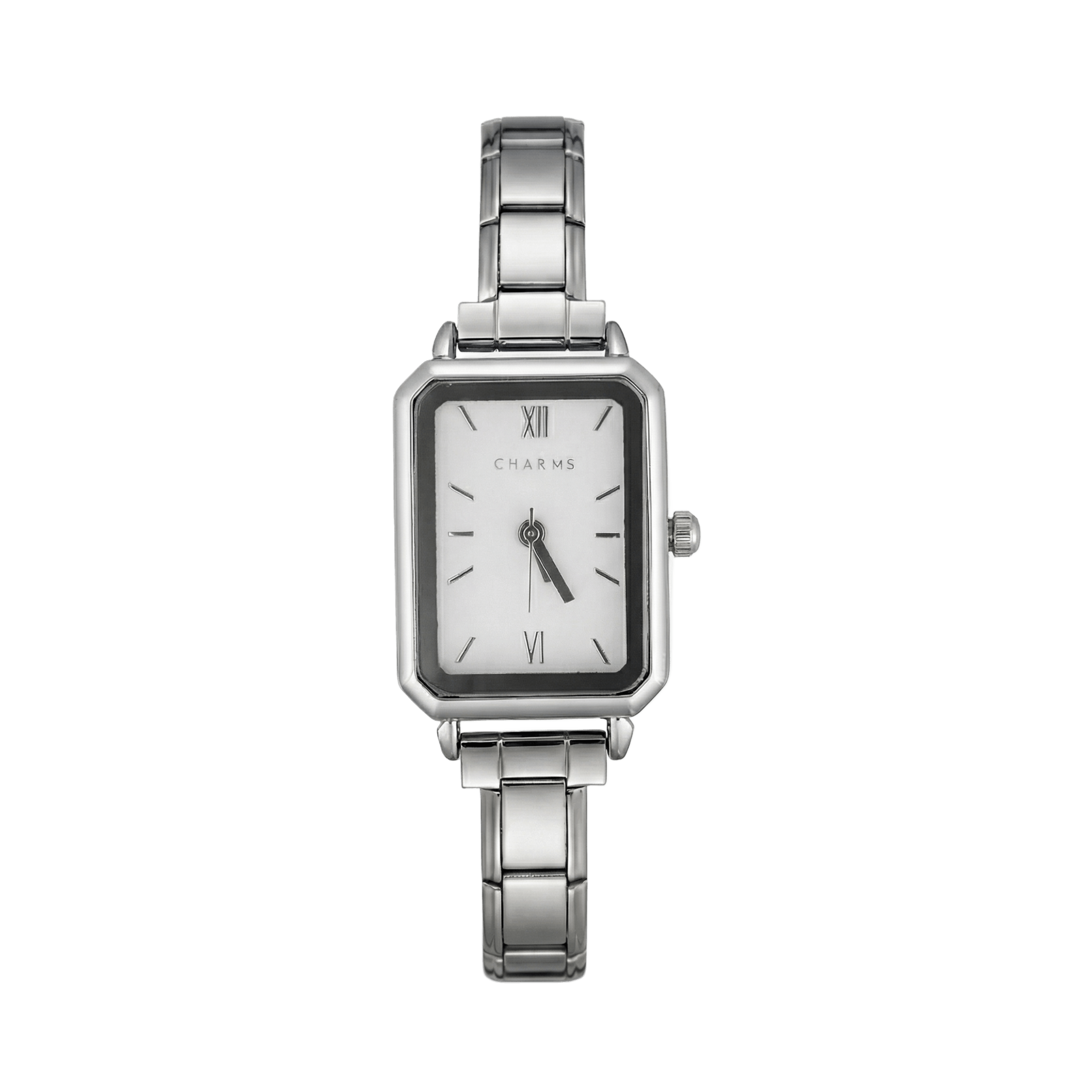 Como Watch Silver – White Dial Edition