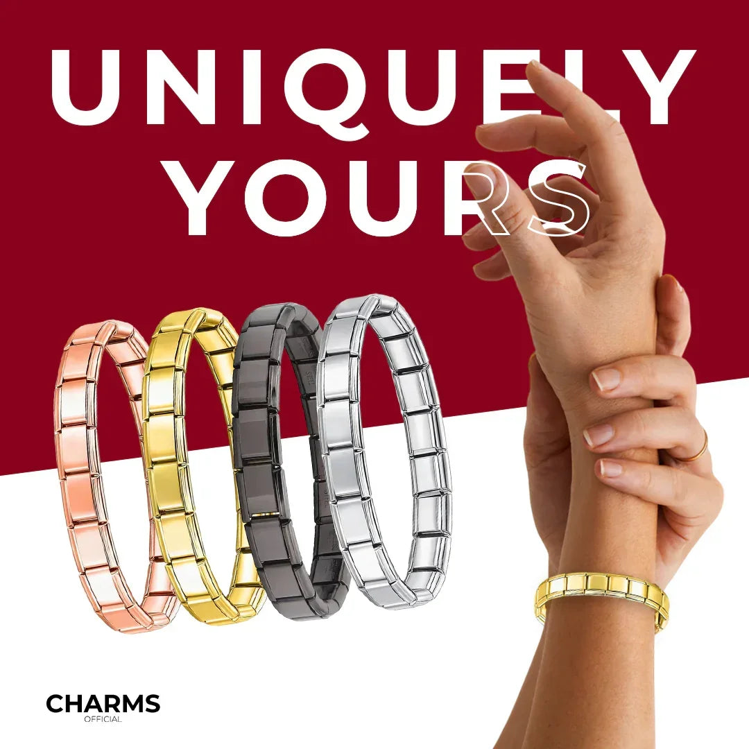 Charms-Armband Schwarz