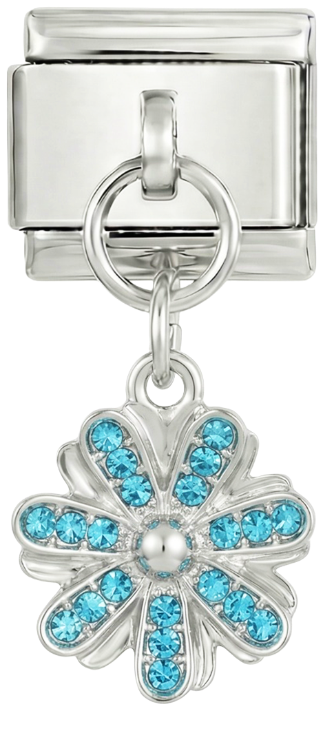 Turquoise Flower with Stones