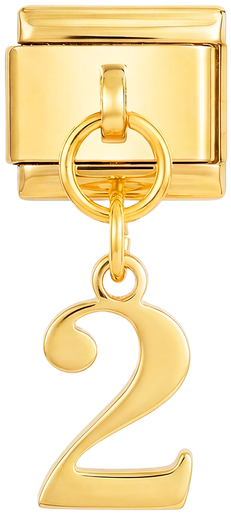 Number 2, Hanging, on Gold - number-2-hanging-on-gold.png