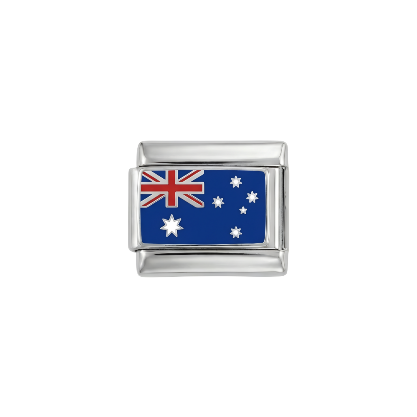 Australien-Flagge, auf Silber