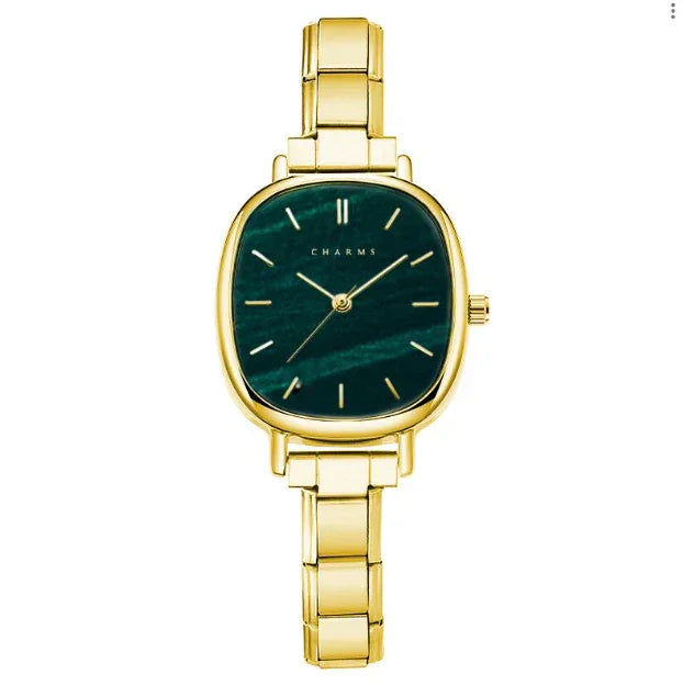 Capri Watch Gold – Emerald Dial Edition