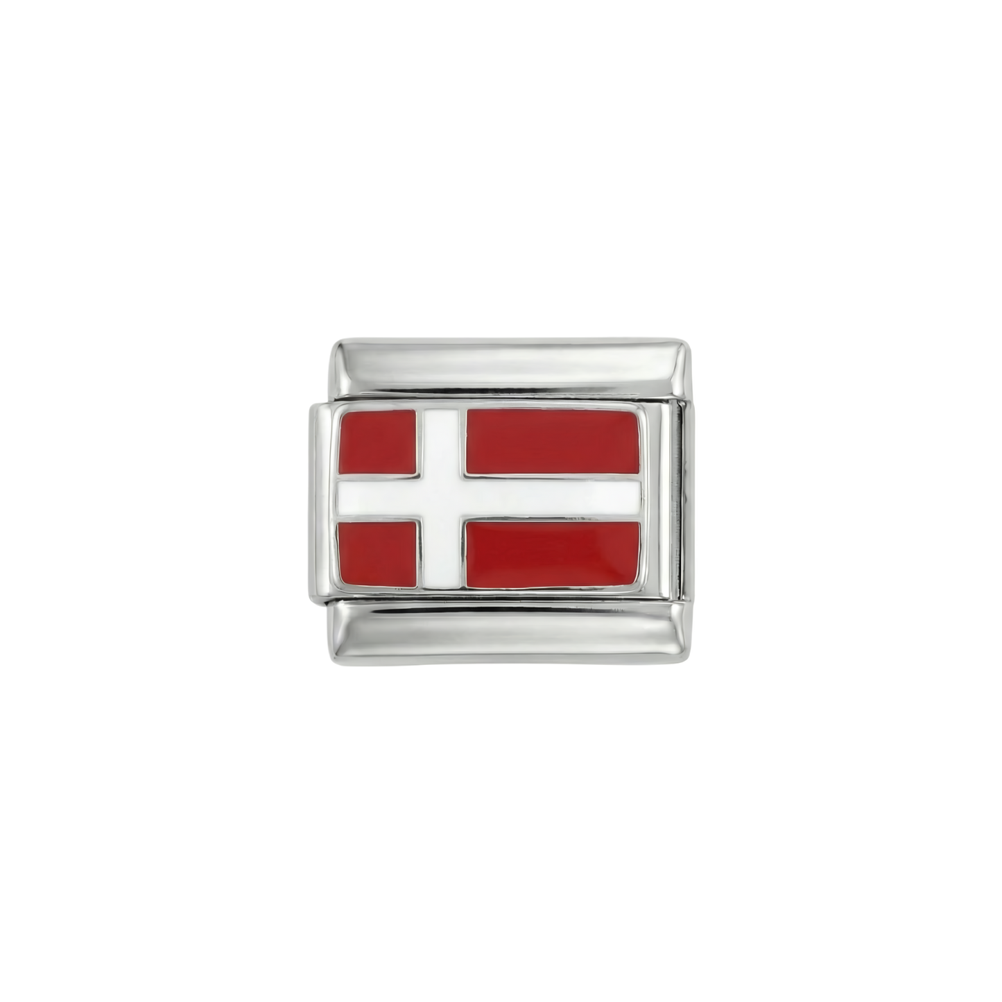 Dänemark Flagge, auf Silber