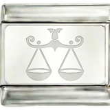 Waage, auf Silber
