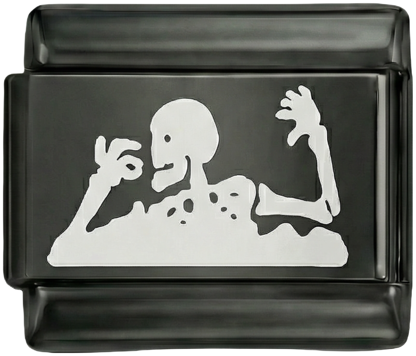 Skeleton White on Black Charm - Skeleton-White-on-Black-Charm.png