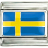 Schweden-Flagge, auf Silber