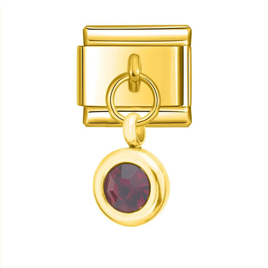 Birthstone October, on Gold - Charms Official